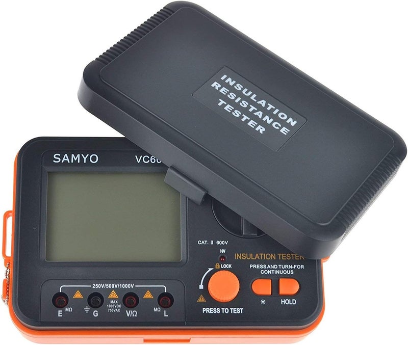 SAMYO VC60B+ Digital Insulation Resistance Tester DCV ACV Meter Megohmmeter Megohm with Test Lead - Image 3